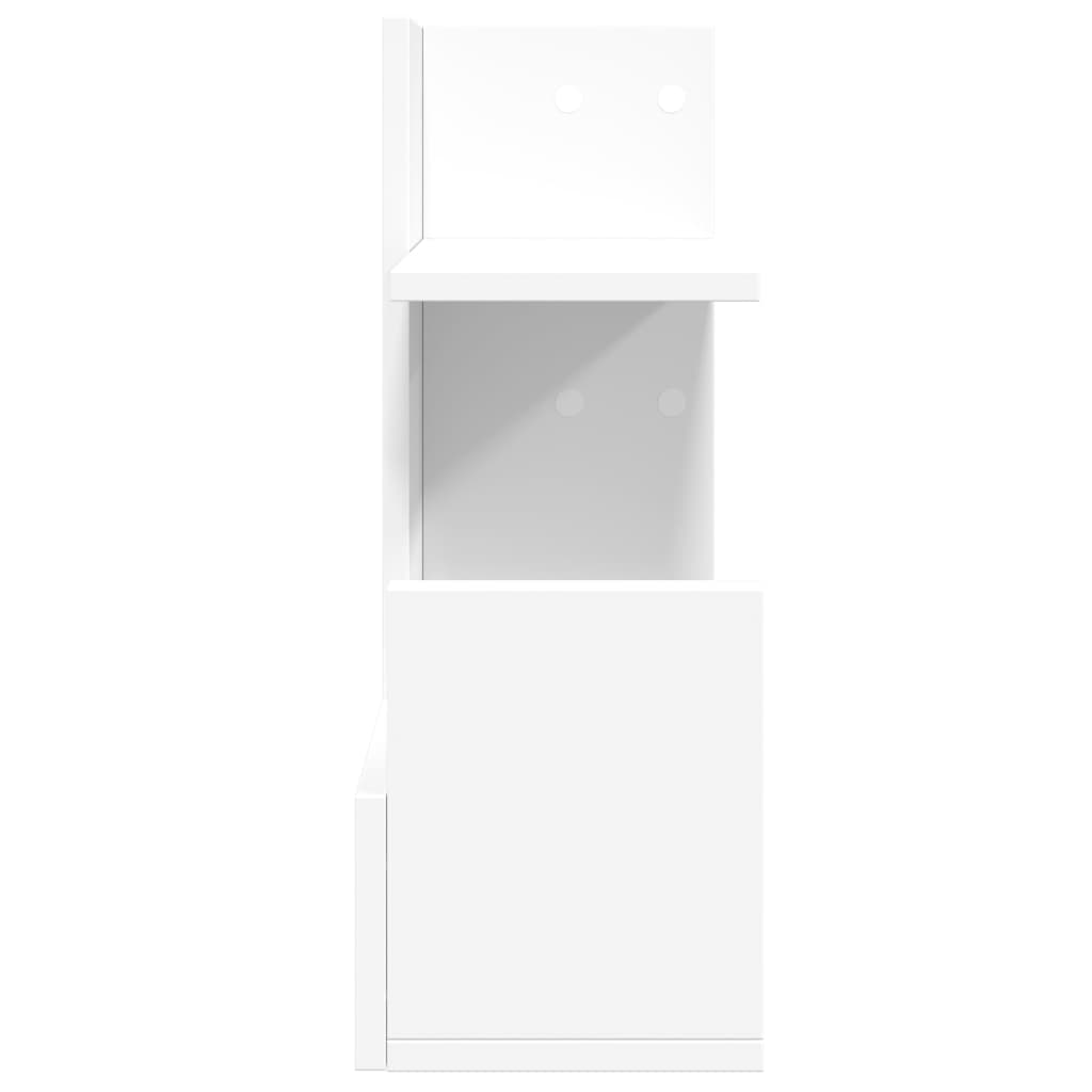 Hylle Til Skrivebord Hvit 49X20X52,5 Cm Konstruert Tre