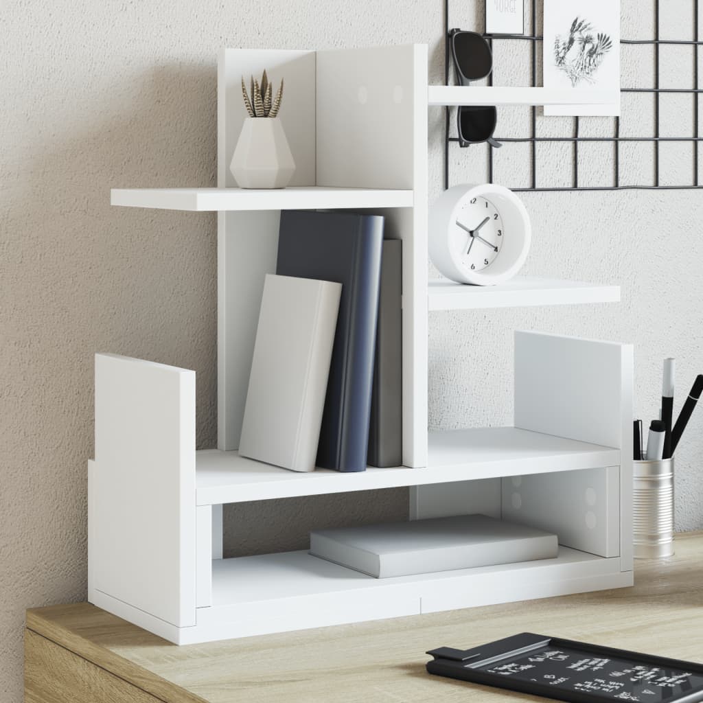 Hylle Til Skrivebord Hvit 49X20X52,5 Cm Konstruert Tre