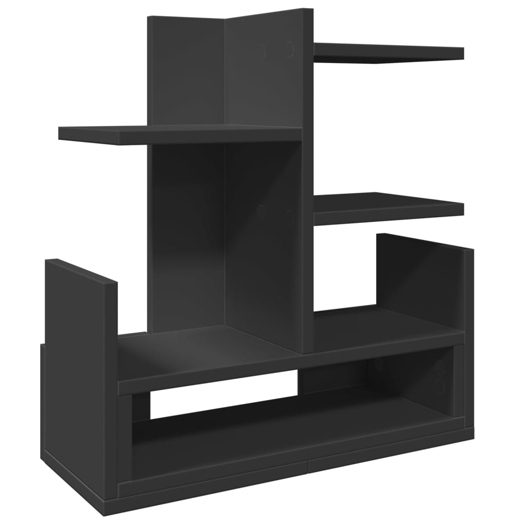Hylle Til Skrivebord Svart 49X20X52,5 Cm Konstruert Tre