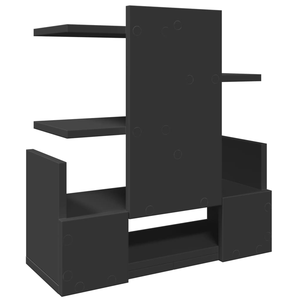 Hylle Til Skrivebord Svart 49X20X52,5 Cm Konstruert Tre