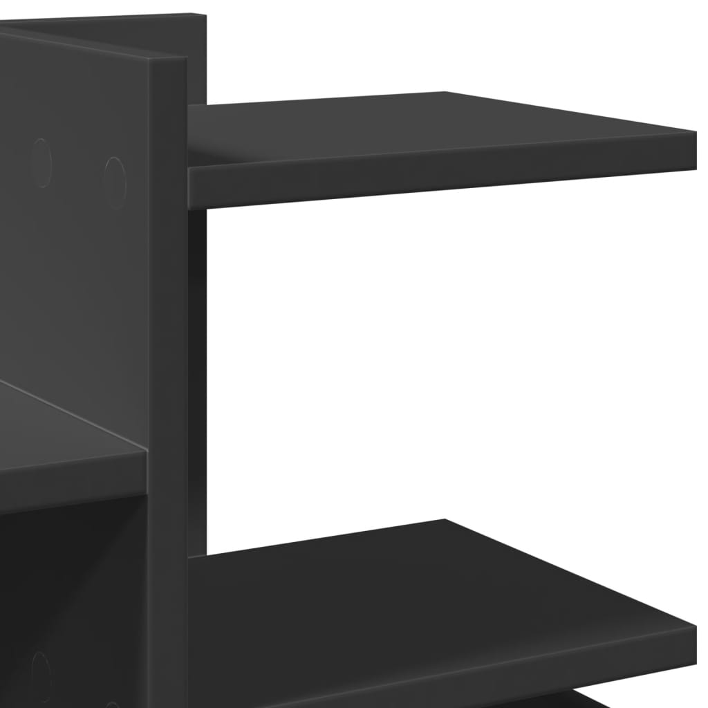 Hylle Til Skrivebord Svart 49X20X52,5 Cm Konstruert Tre