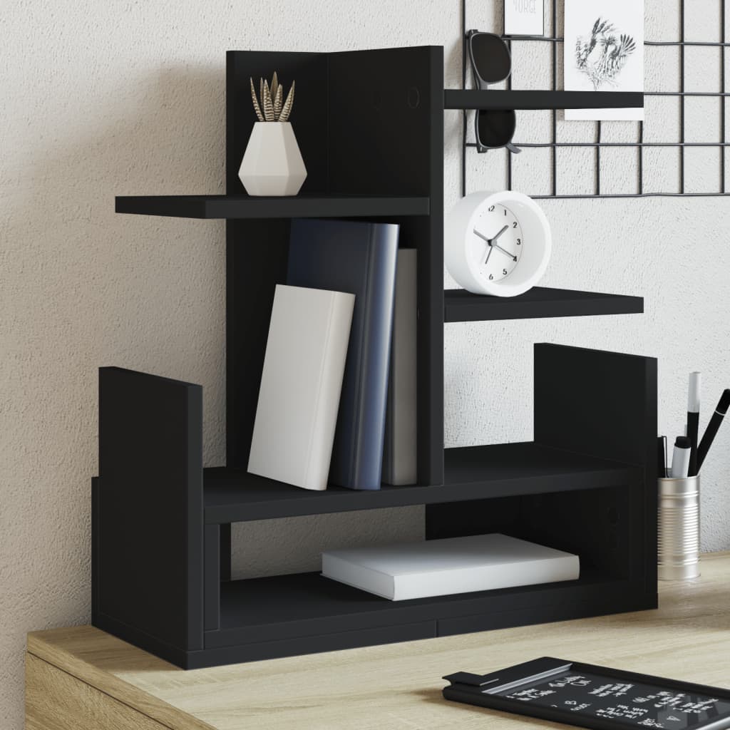 Hylle Til Skrivebord Svart 49X20X52,5 Cm Konstruert Tre