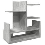 Hylle Til Skrivebord Betonggrå 49X20X52,5 Cm Konstruert Tre