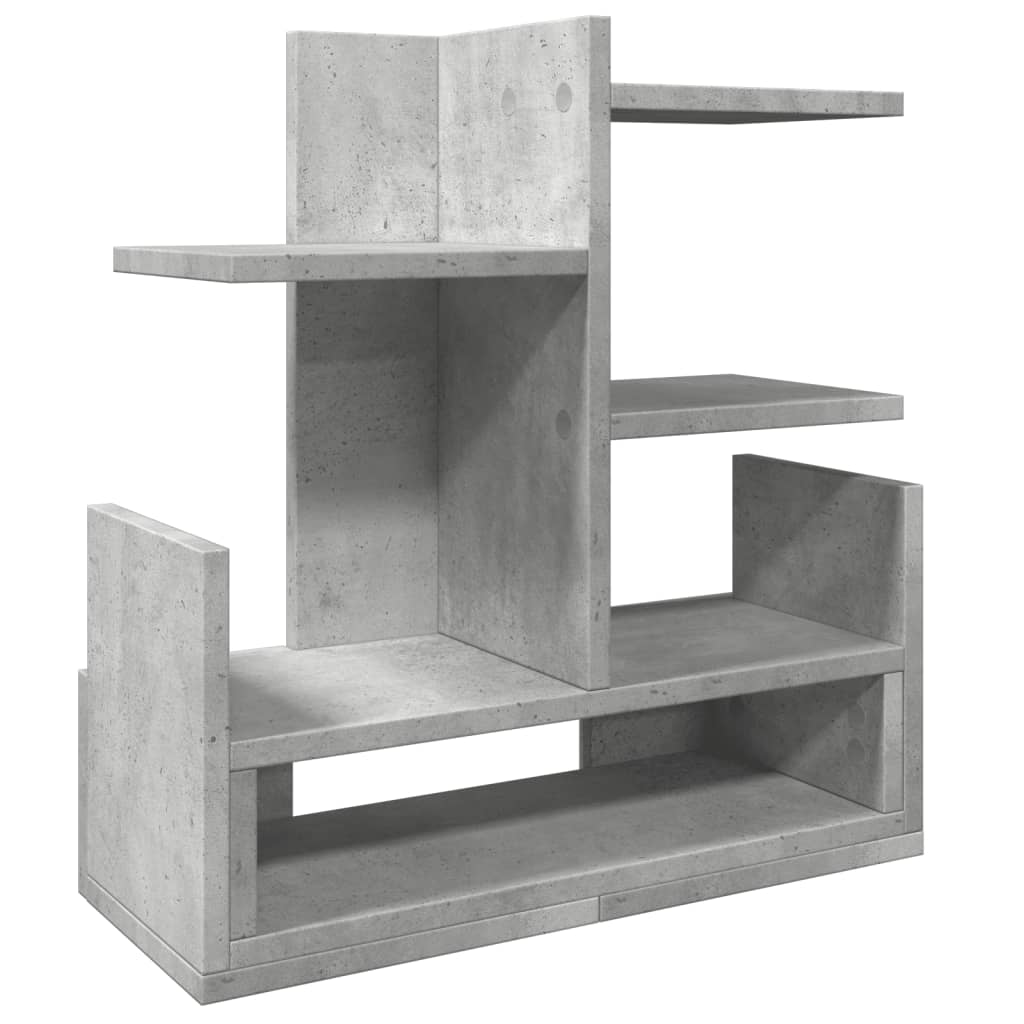 Hylle Til Skrivebord Betonggrå 49X20X52,5 Cm Konstruert Tre
