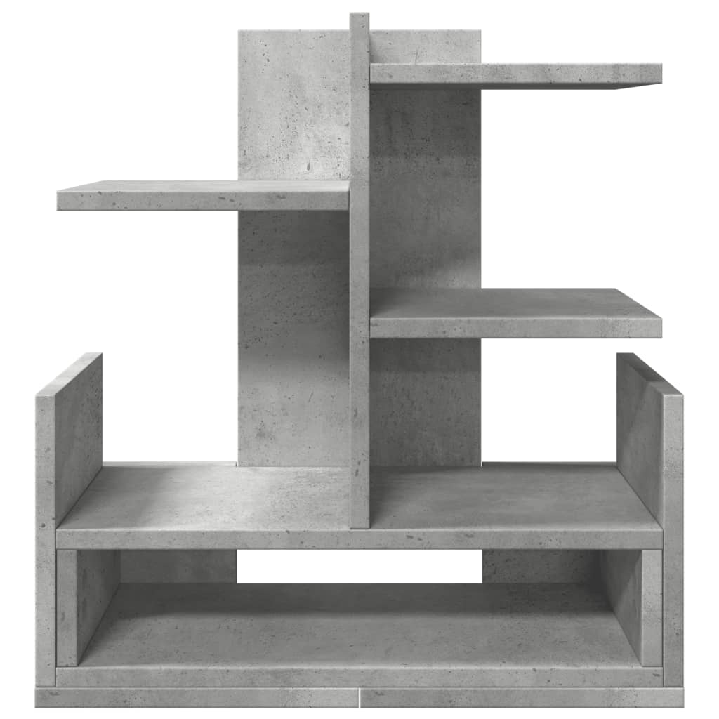 Hylle Til Skrivebord Betonggrå 49X20X52,5 Cm Konstruert Tre