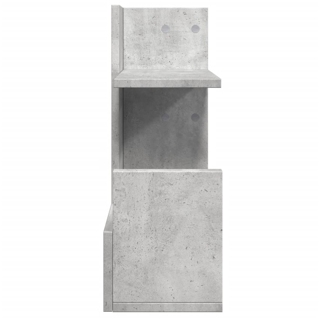 Hylle Til Skrivebord Betonggrå 49X20X52,5 Cm Konstruert Tre