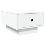 Salongbord Hvit 60X45X31 Cm Konstruert Tre