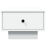 Salongbord Hvit 60X45X31 Cm Konstruert Tre