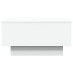 Salongbord Hvit 60X45X31 Cm Konstruert Tre
