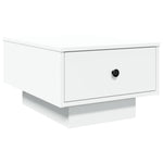 Salongbord Hvit 60X45X31 Cm Konstruert Tre