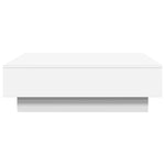 Salongbord Hvit 90X90X28 Cm Sponplate