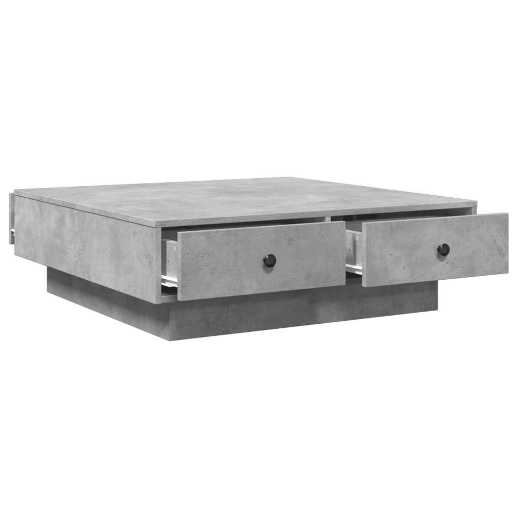 Salongbord Betonggrå 90X90X28 Cm Sponplate