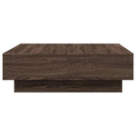 Salongbord Brun Eik 90X90X28 Cm Konstruert Tre