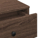 Salongbord Brun Eik 90X90X28 Cm Konstruert Tre