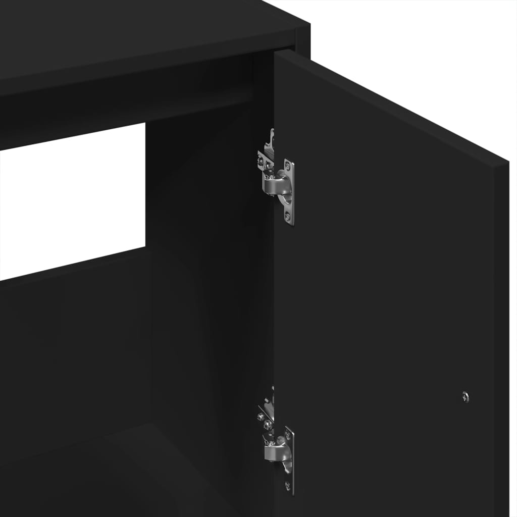 Servantskap Svart 63X29X55 Cm Konstruert Tre