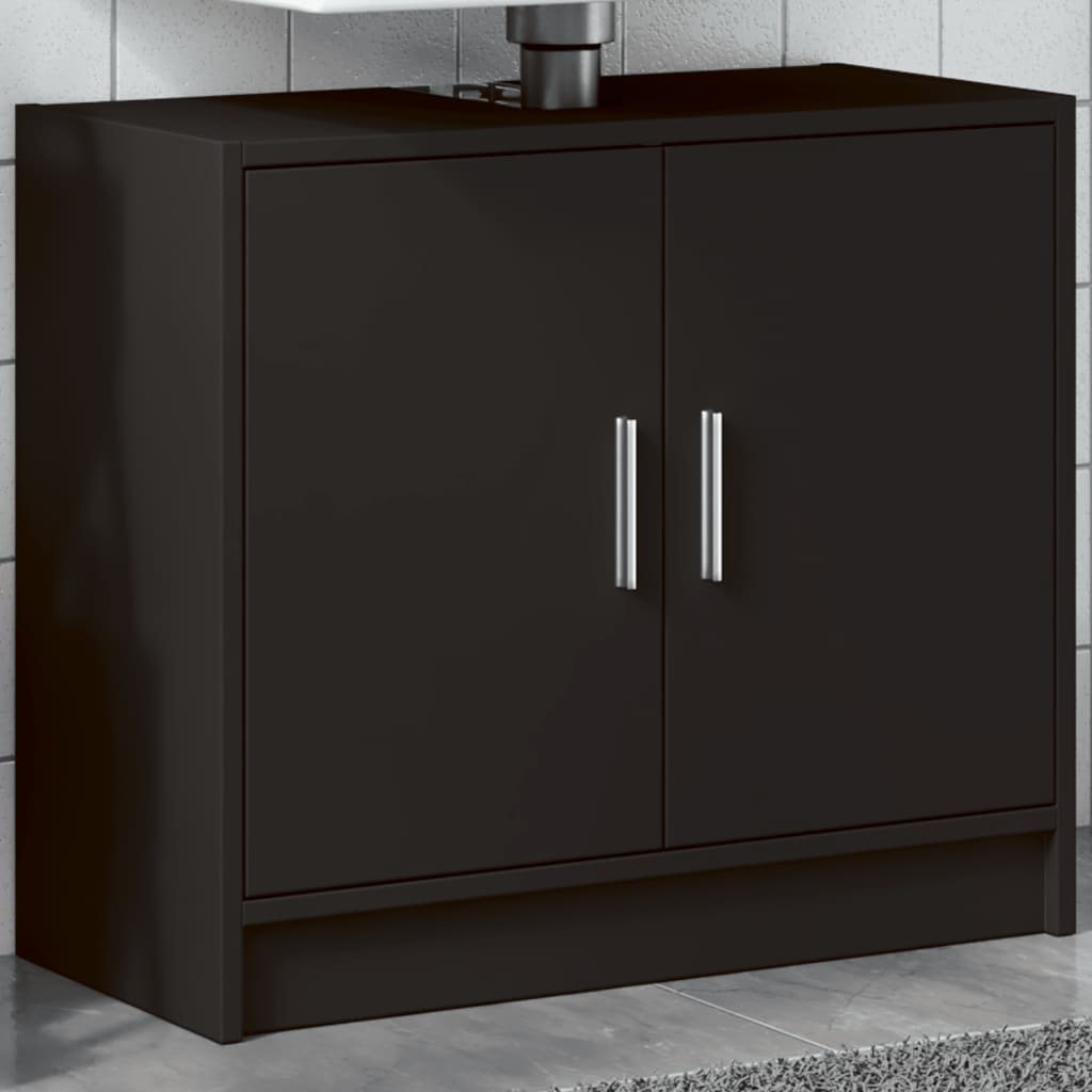 Servantskap Svart 63X29X55 Cm Konstruert Tre