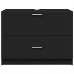 Servantskap Svart 78X37X59 Cm Konstruert Tre