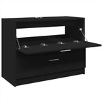 Servantskap Svart 78X37X59 Cm Konstruert Tre