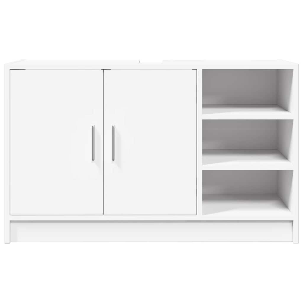Servantskap Hvit 90X29X55 Cm Konstruert Tre