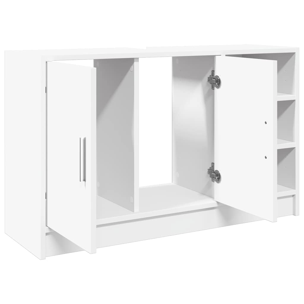 Servantskap Hvit 90X29X55 Cm Konstruert Tre