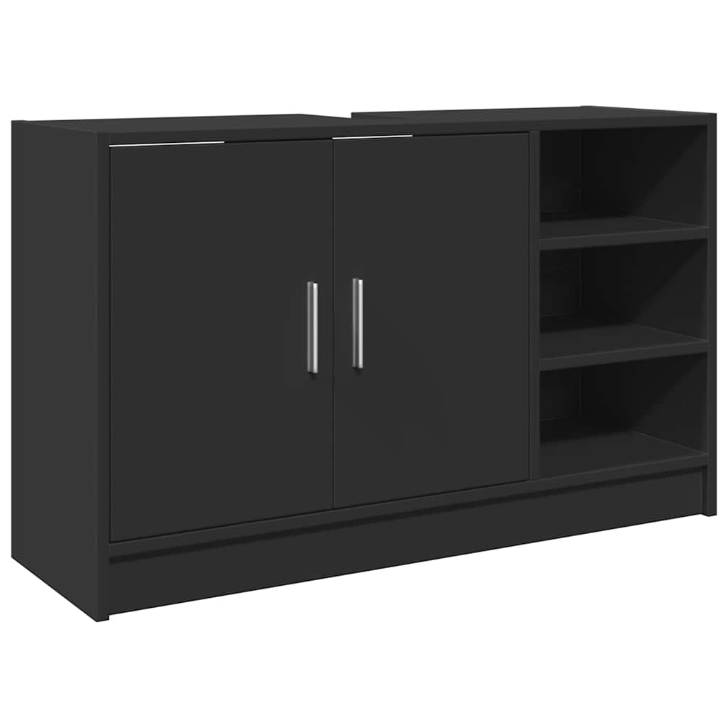 Servantskap Svart 90X29X55 Cm Konstruert Tre