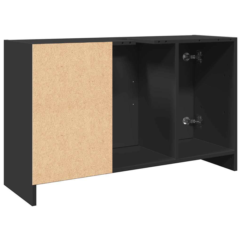 Servantskap Svart 90X29X55 Cm Konstruert Tre