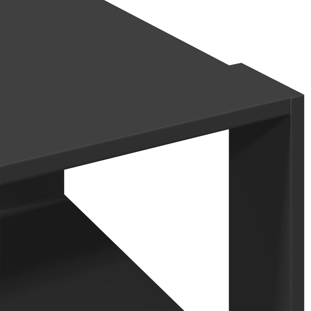 Salongbord Svart 51,5X51,5X30 Cm Konstruert Tre