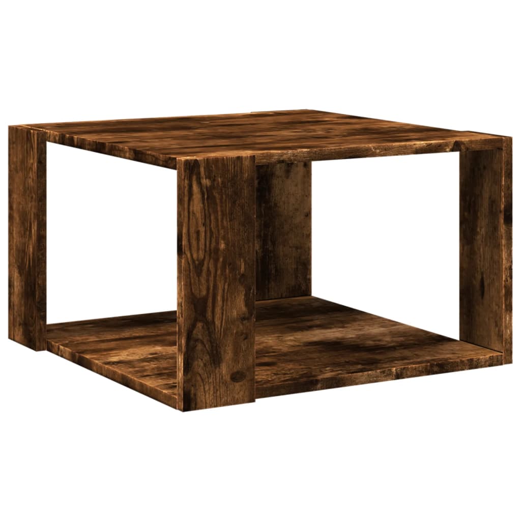 Salongbord Røkt Eik 51,5X51,5X30 Cm Konstruert Tre