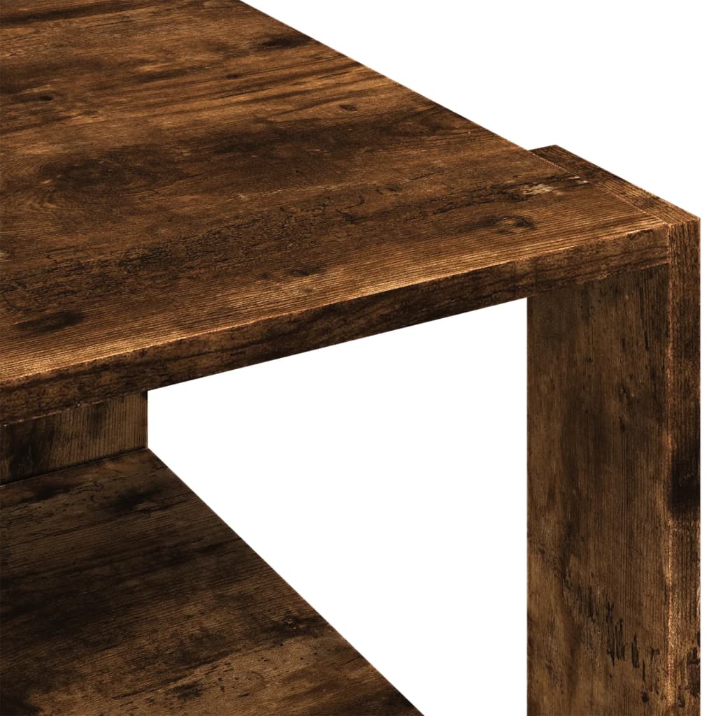 Salongbord Røkt Eik 51,5X51,5X30 Cm Konstruert Tre