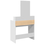 Sminkebord Med Speil Hvit 80X41X144,5 Cm