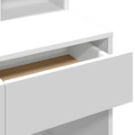 Sminkebord Med Speil Hvit 80X41X144,5 Cm