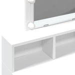Sminkebord Med Led Hvit 80X41X144,5 Cm