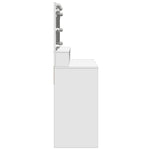 Sminkebord Med Led Hvit 80X41X134,5 Cm