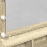 Sminkebord Med Led Sonoma Eik 80X41X134,5 Cm
