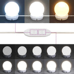 Sminkebord Med Led Brun Eik 100X40X130 Cm