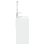 Sminkebord Med Led Hvit 100X40X130 Cm