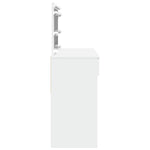 Sminkebord Med Led Hvit 100X40X120 Cm