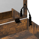Sminkebord Med Krakk Røkt Eik 60X40X113,5 Cm