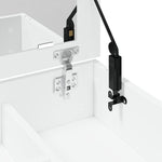 Sminkebord Med Speil Hvit 73X46,5X120 Cm