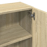 Baderomsskap Sonoma Eik 32X25,5X190 Cm Sponplate