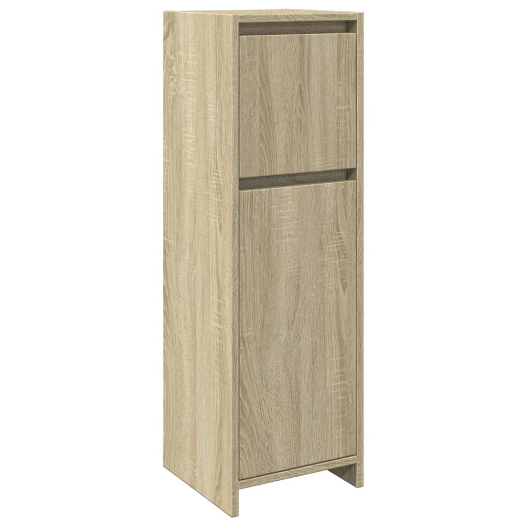 Baderomsskap Sonoma Eik 30X30X95 Cm Sponplate