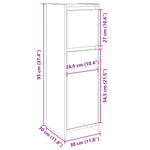 Baderomsskap Sonoma Eik 30X30X95 Cm Sponplate