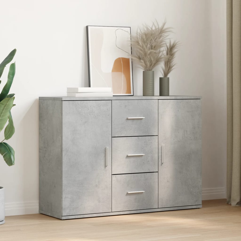 Skjenk Betonggrå 90,5X29,5X65 Cm Konstruert Tre