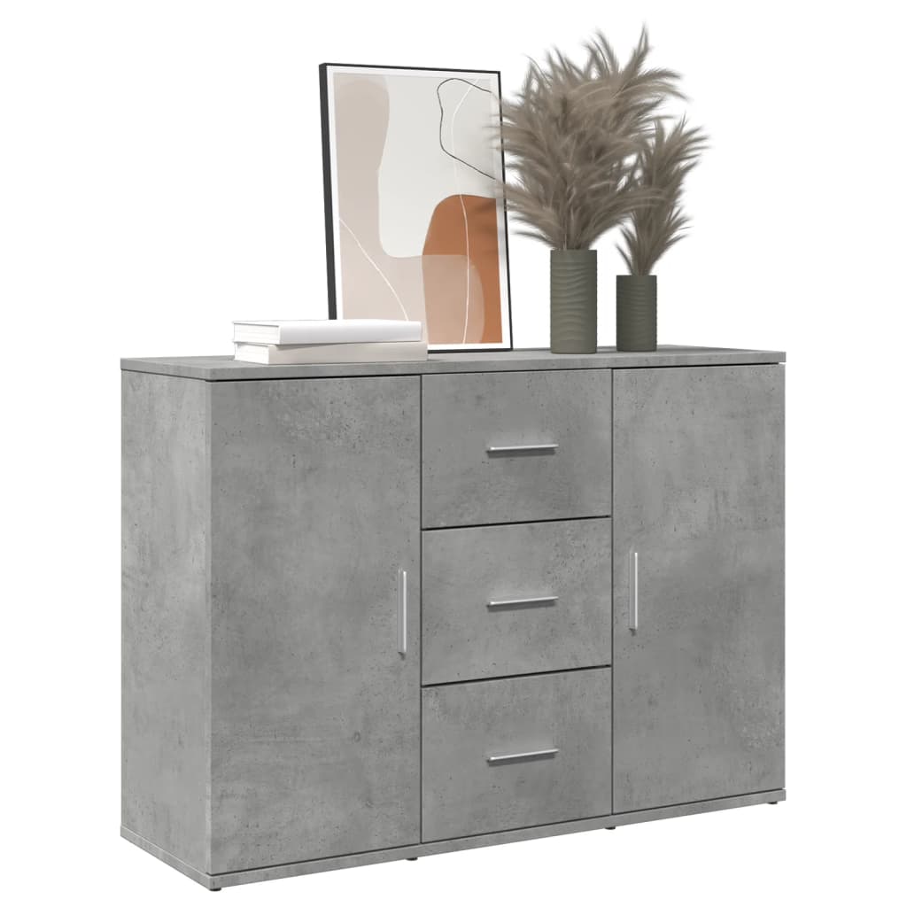 Skjenk Betonggrå 90,5X29,5X65 Cm Konstruert Tre