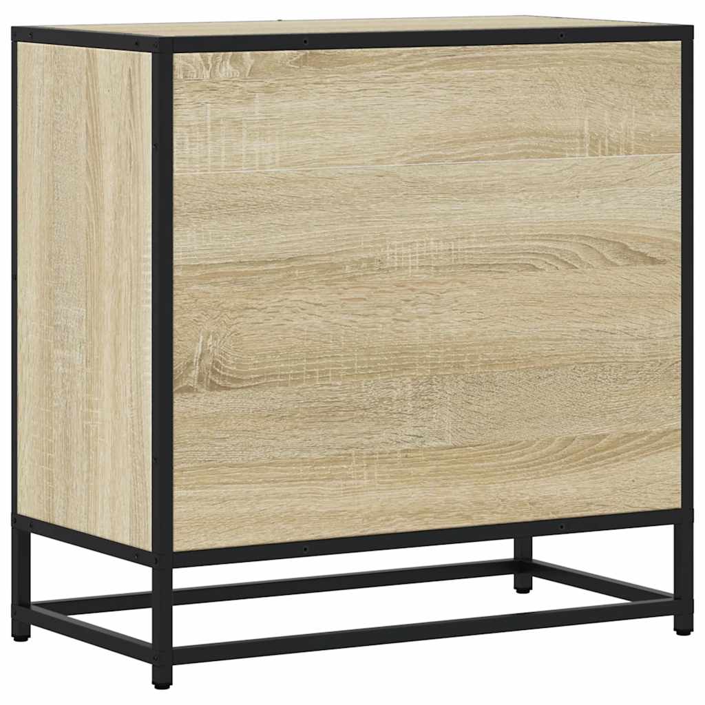 Nattbord Sonoma Eik 60X31X60 Cm Konstruert Tre Og Metall