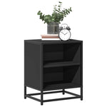 Nattbord Svart 40X31X50 Cm Heltre Furu Og Metall