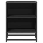 Nattbord Svart 40X31X50 Cm Heltre Furu Og Metall