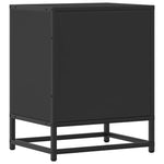 Nattbord Svart 40X31X50 Cm Heltre Furu Og Metall