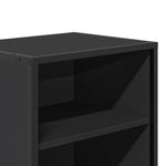 Nattbord Svart 40X31X50 Cm Heltre Furu Og Metall