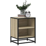 Nattbord Sonoma Eik 40X31X50 Cm Konstruert Tre Og Metall